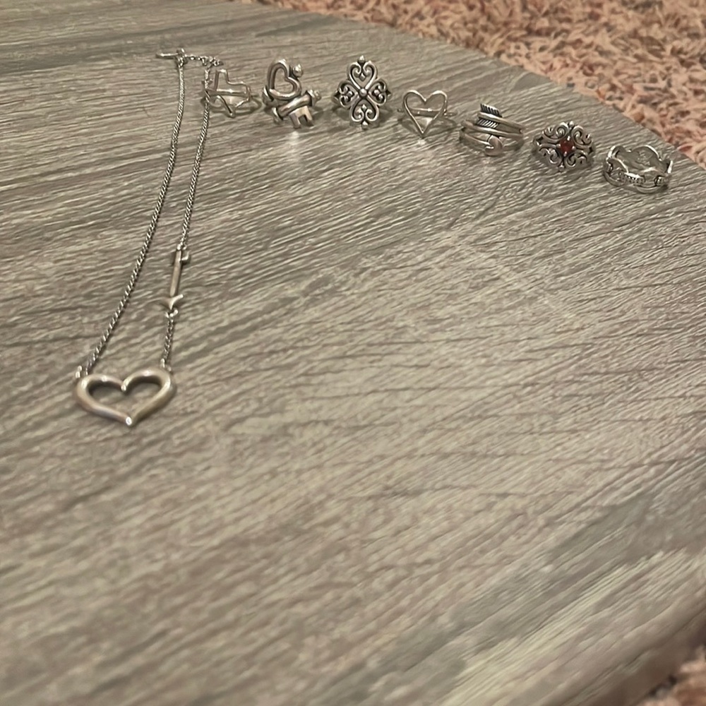 James Avery rings and necklace